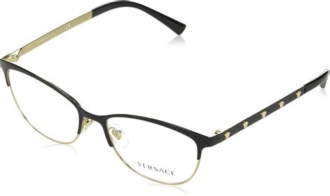 Versace VE1251 Women's Eyeglasses Black/Pale Gold 53